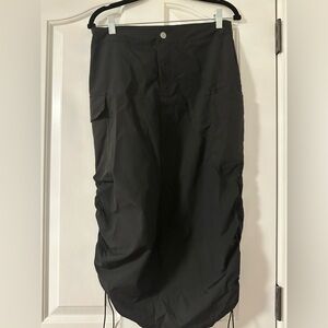 Black Cargo Skirt